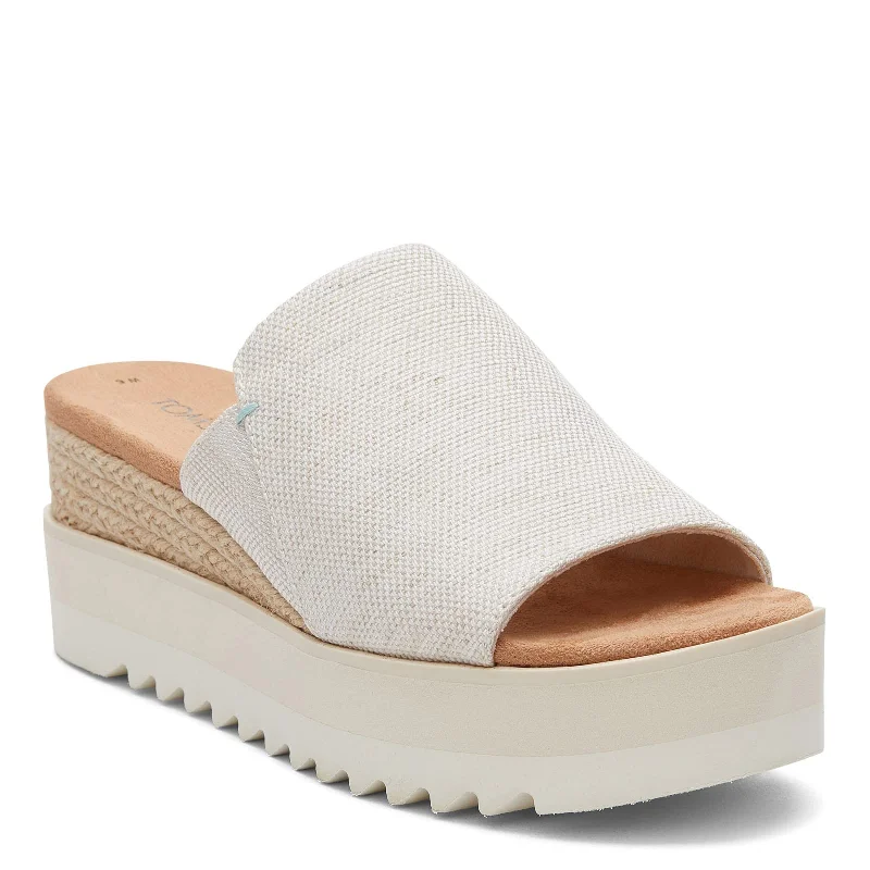 Classic and timeless women's footwear choicesWomen's Shoes TOMS DIANA MULE Platform Wedge Sandals 10019756 NATURAL YARN