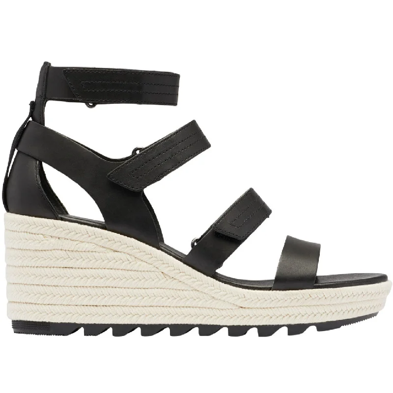 Elegant and sophisticated women's shoes for opera nightsWomen's Shoes Sorel CAMERON Multi-Strap Wedge Sandals 1999191010 BLACK / CHALK Elegant and sophisticated women's shoes for opera nightsWomen's Shoes Sorel CAMERON Multi-Strap Wedge Sandals 1999191010 BLACK / CHALK