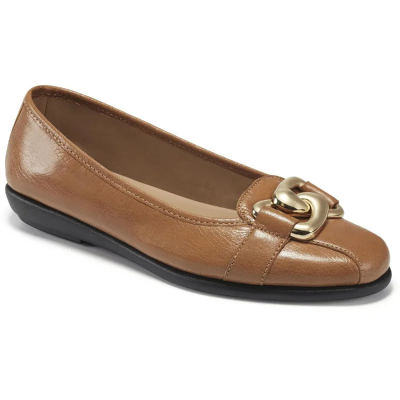 Comfy and stylish women's shoes for walkingAerosoles Womens Leather Round Toe Moccasins