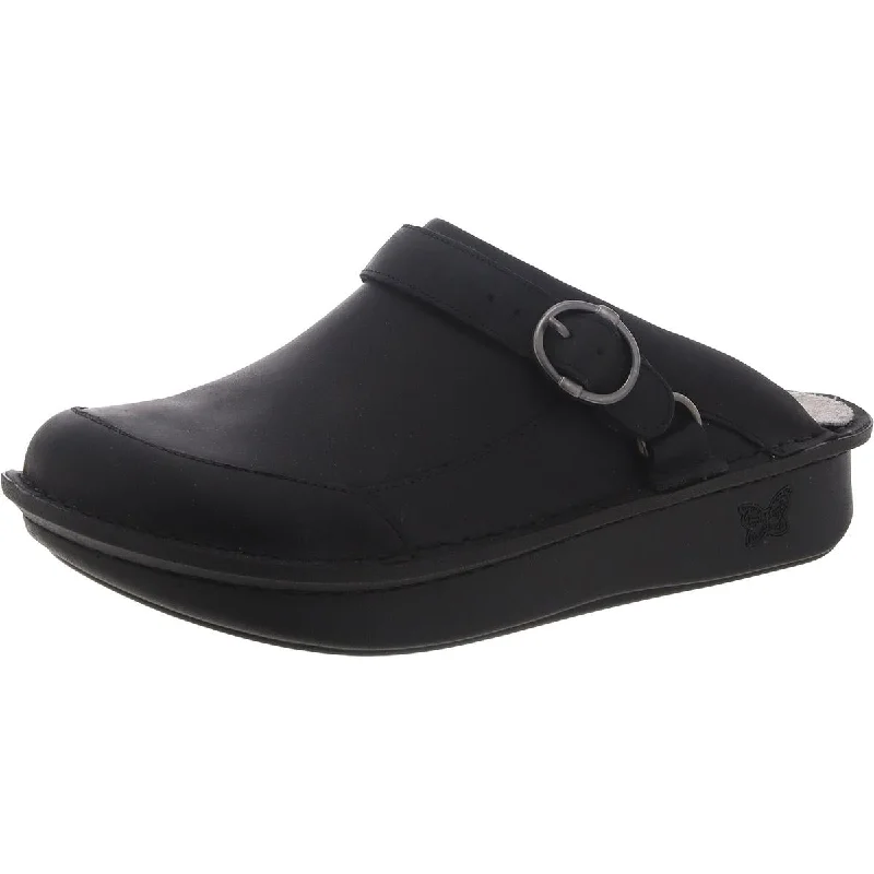 Stylish and comfortable women's shoes for long days at workAlegria Womens Leather Slides Mules