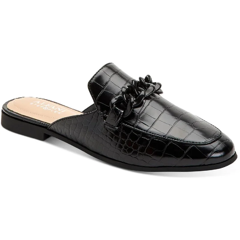 Comfy and cozy women's shoes for loungingAlfani Womens Garlend Embossed  Mules