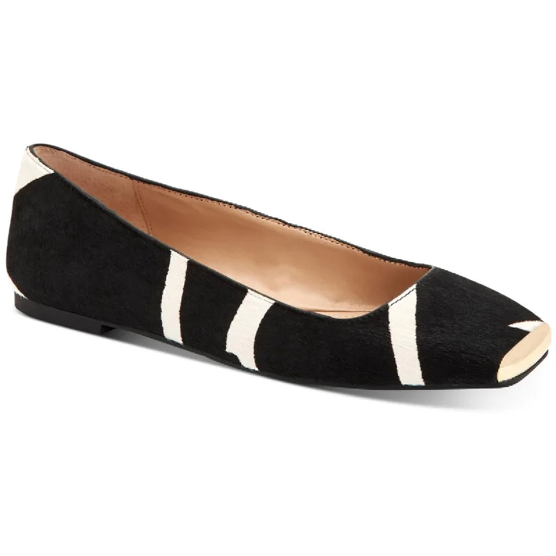 Comfy and stylish women's shoes for everyday casual wearAlfani Womens Neptoon Calf Hair Square Toe Ballet Flats