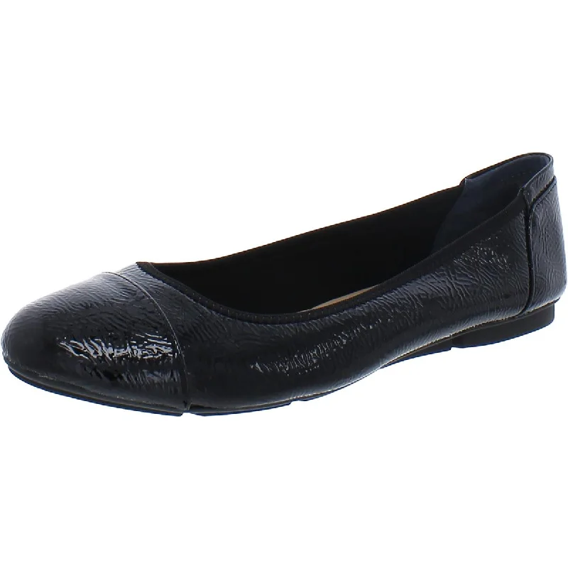 Stylish and comfortable women's shoes for long days at workAlfani Womens TAVII2 Faux Leather Slip On Ballet Flats