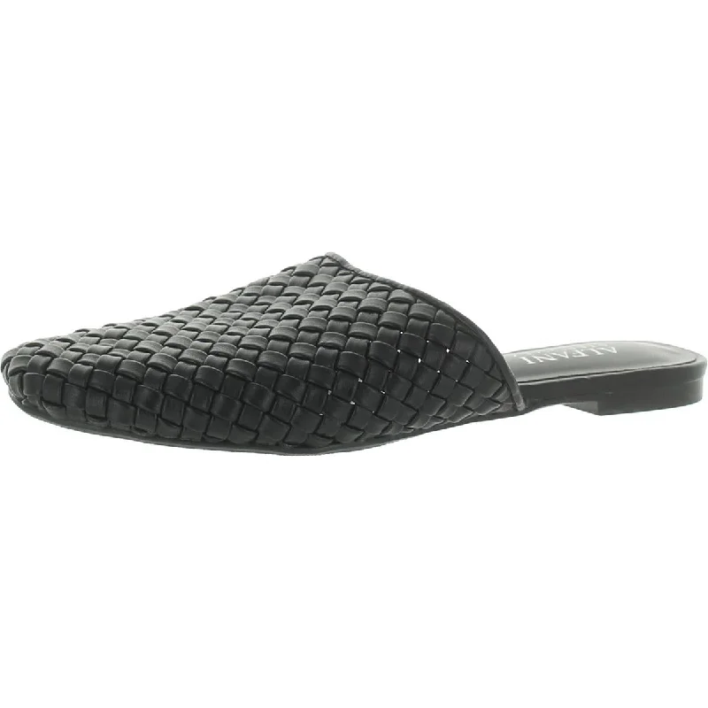 Chic and stylish women's shoes for fashion-conscious womenAlfani Womens Teddeep Woven Round Toe Mules