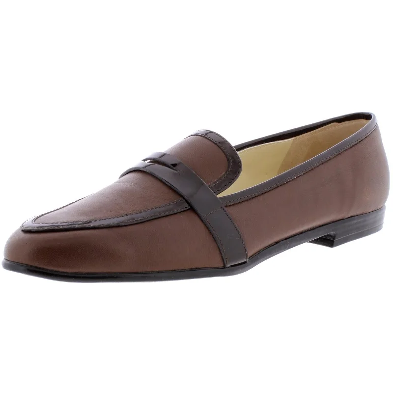 Stylish and comfortable women's shoes for long flightsAmalfi by Rangoni Womens Oreste Patent Trim Slip On Penny Loafers