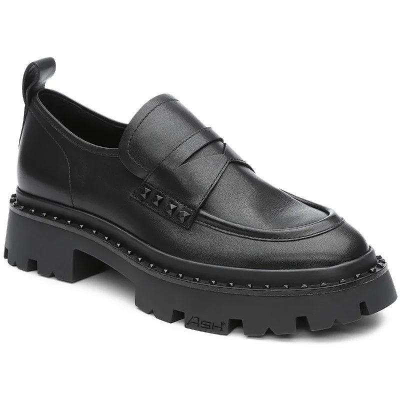 Versatile and adaptable women's shoes for every occasionASH Womens Genial Leather Lugged Sole Loafers Versatile and adaptable women's shoes for every occasionASH Womens Genial Leather Lugged Sole Loafers