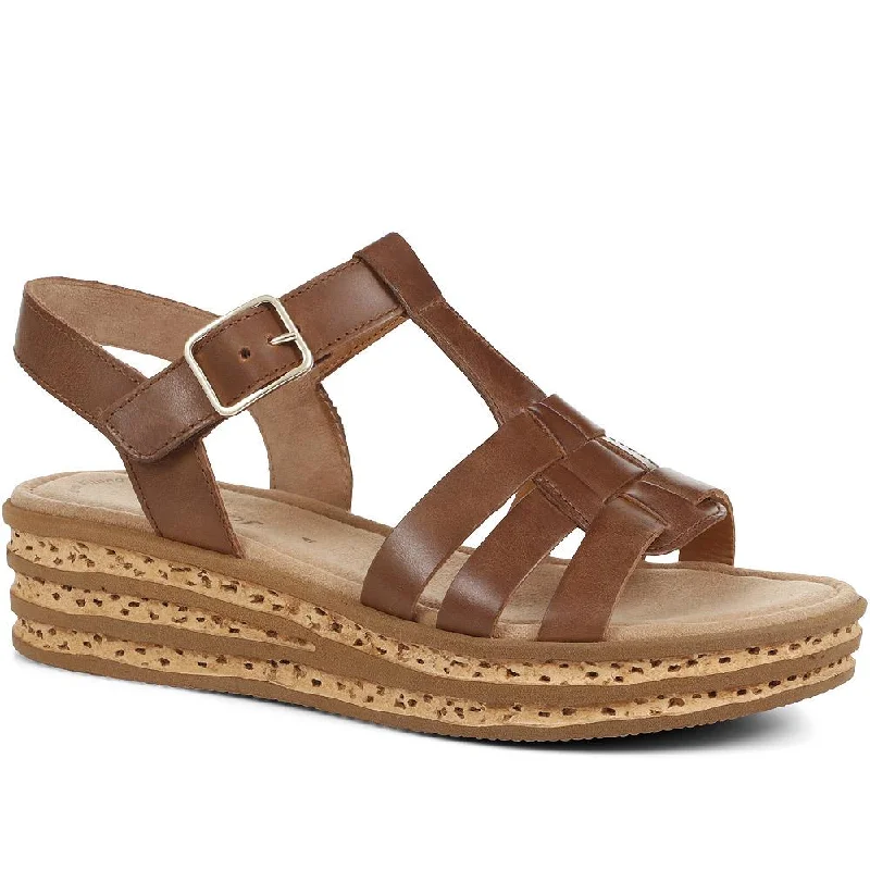 Elegant and refined women's shoe designsAxle Leather Platform Sandals - GAB35505 / 321 588 Elegant and refined women's shoe designsAxle Leather Platform Sandals - GAB35505 / 321 588