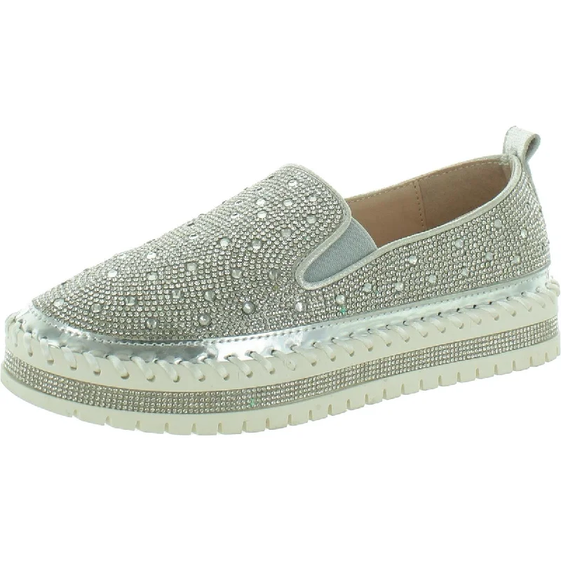 Durable and stylish women's shoes for outdoor activitiesAZALEA WANG Womens Rhinestone Slip On Loafers Durable and stylish women's shoes for outdoor activitiesAZALEA WANG Womens Rhinestone Slip On Loafers