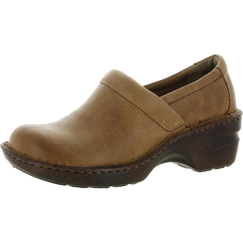 Stylish and supportive women's shoes for plantar fasciitisB.O.C. Womens Peggy Leather Slip On Clogs Stylish and supportive women's shoes for plantar fasciitisB.O.C. Womens Peggy Leather Slip On Clogs