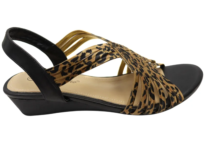 Classy and elegant women's shoes for formal eventsBellissimo Angela Womens Comfortable Low Wedge Sandals Classy and elegant women's shoes for formal eventsBellissimo Angela Womens Comfortable Low Wedge Sandals