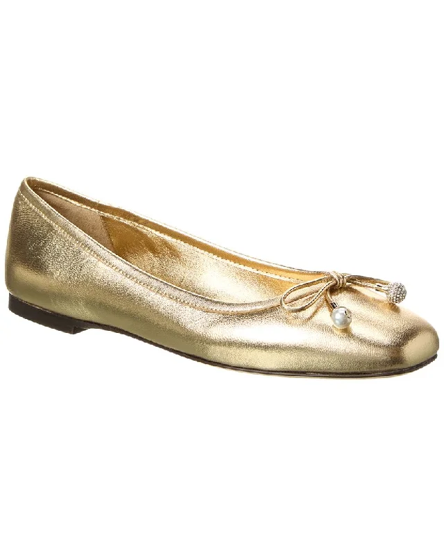 Elegant and sophisticated women's shoes for opera nightsJimmy Choo Elme Leather Flat