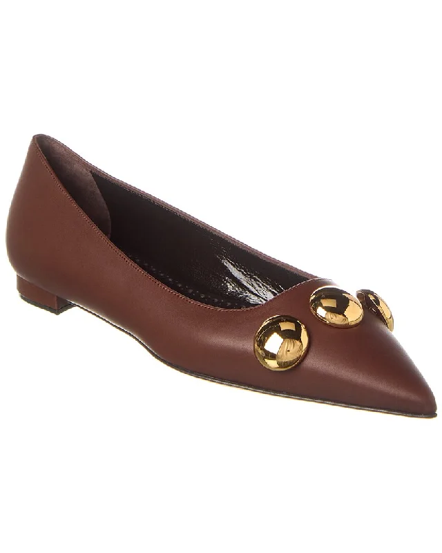Comfy and casual women's shoes for the weekendManolo Blahnik Chappa Leather Flat