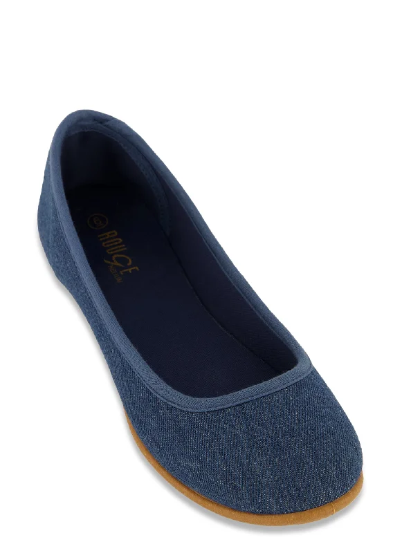 Stylish and elegant women's shoes for weddingsRound Toe Ballerina Flats