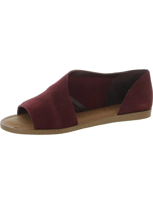 Stylish and comfortable women's shoes for long flightsCelvin Womens Leather Open Toe D'Orsay