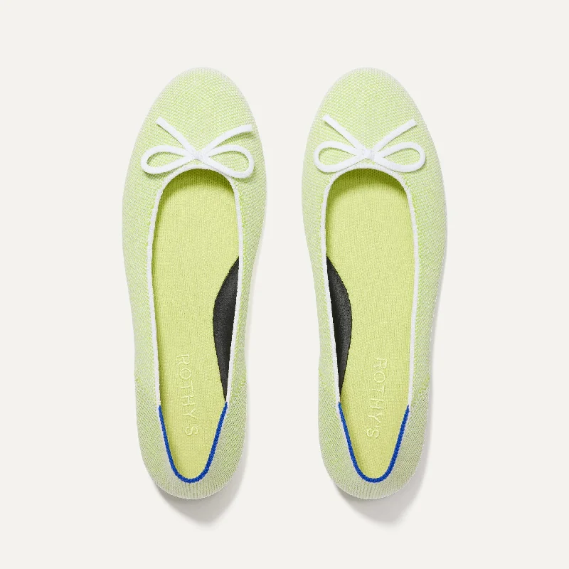 Versatile and chic women's shoes for everyday eleganceThe Ballet Flat - Chartreuse