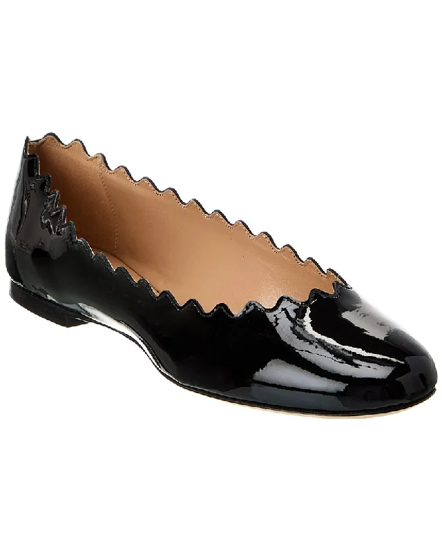 Elegantly stylish women's shoesChloé Lauren Scalloped Patent Ballet Flat