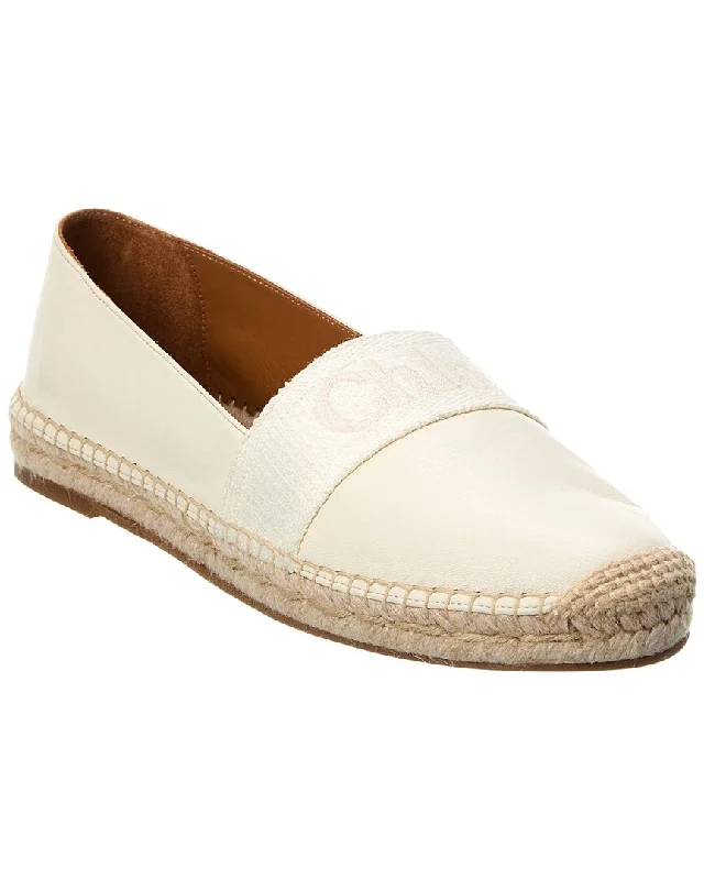 Practical and stylish women's shoes for travelChloé Piia Flat Leather Espadrille