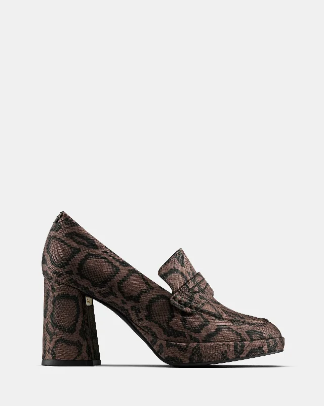 Warm and cozy women's shoes for winterCur Loafer 2 W Brown Textile