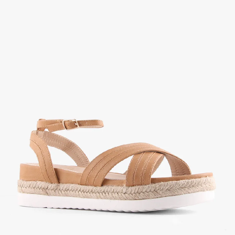 Elegant and sophisticated women's shoes for mature womenDEZZIE CARAMEL