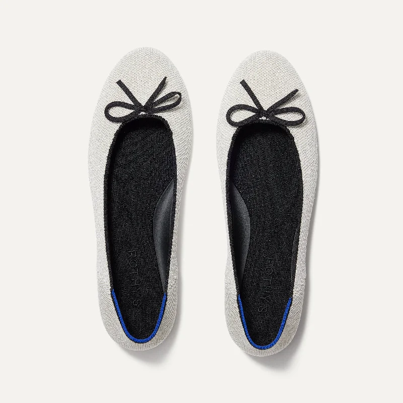 Bold and unique women's shoes for fashion-forward individualsThe Ballet Flat - Diamond Metallic