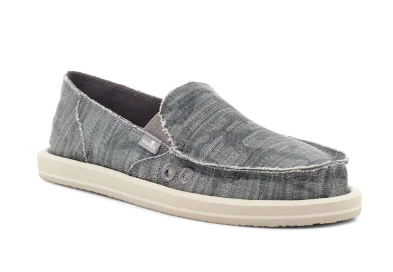 Comfy and stylish women's shoes for walkingDonna Vintage Loafer In Charcoal/camo