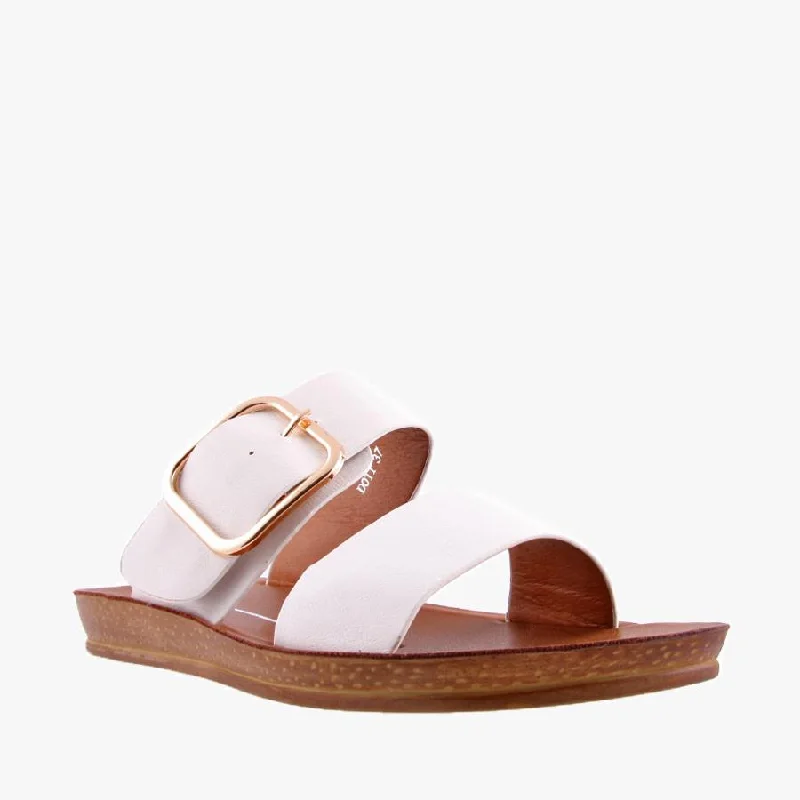 Comfy and stylish women's shoes for flat feetDOTI WHITE