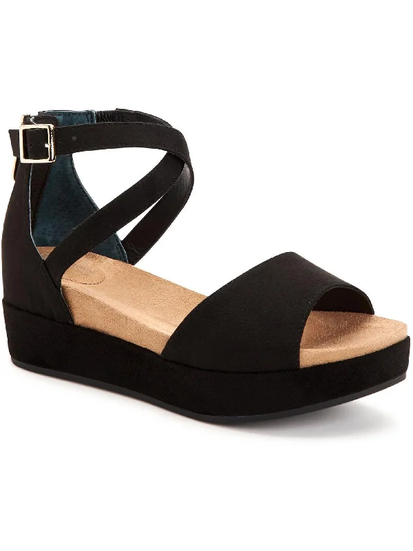 Versatile and stylish women's shoes for city walksEllenaa Womens Memory Foam Ankle Strap Wedge Sandals Versatile and stylish women's shoes for city walksEllenaa Womens Memory Foam Ankle Strap Wedge Sandals