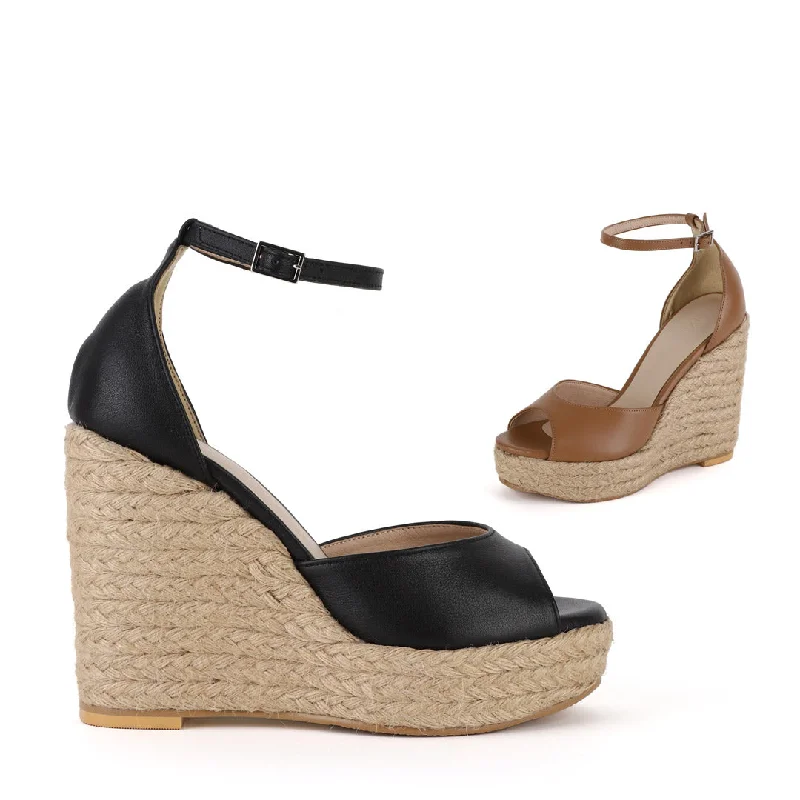 Elegant and sophisticated women's shoes for elegant eveningsFIFI - leather espadrille Elegant and sophisticated women's shoes for elegant eveningsFIFI - leather espadrille
