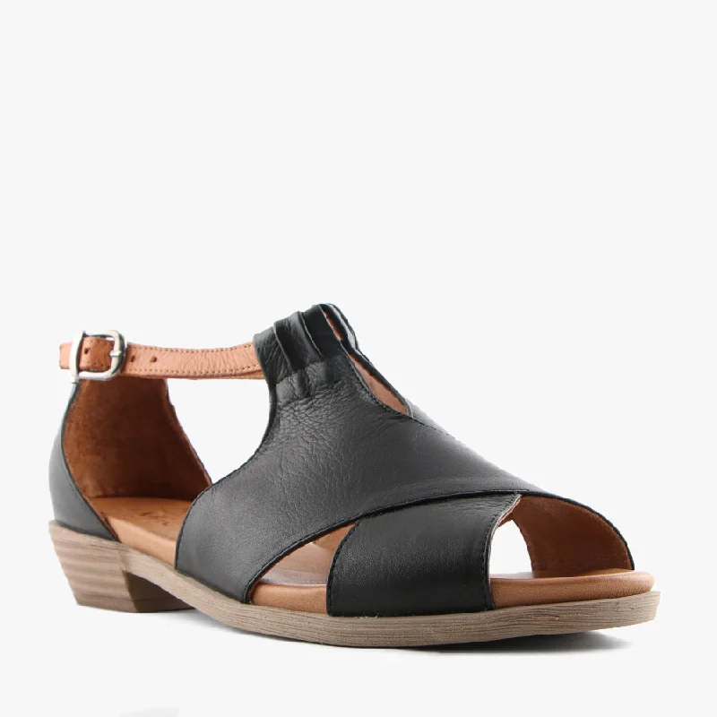 Elegant and sophisticated women's shoe stylesFIGS BLACK/TAN
