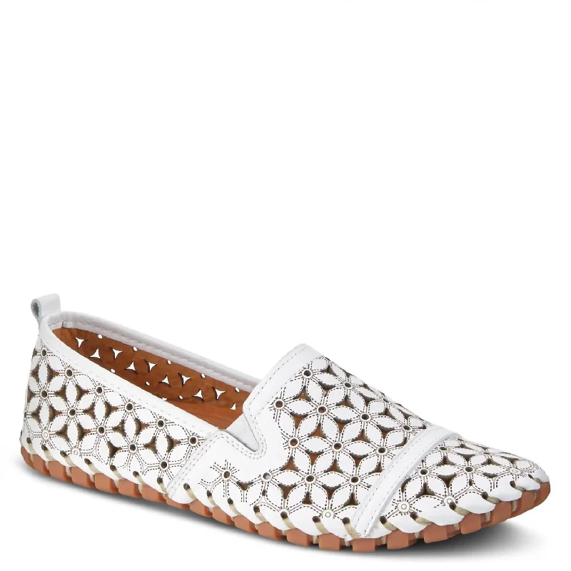 Practical and stylish women's shoes for travelFlowerflow Shoe In White