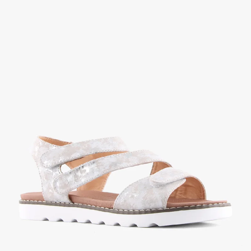 Chic and stylish women's shoes for garden partiesHEATHER WHITE MULTI