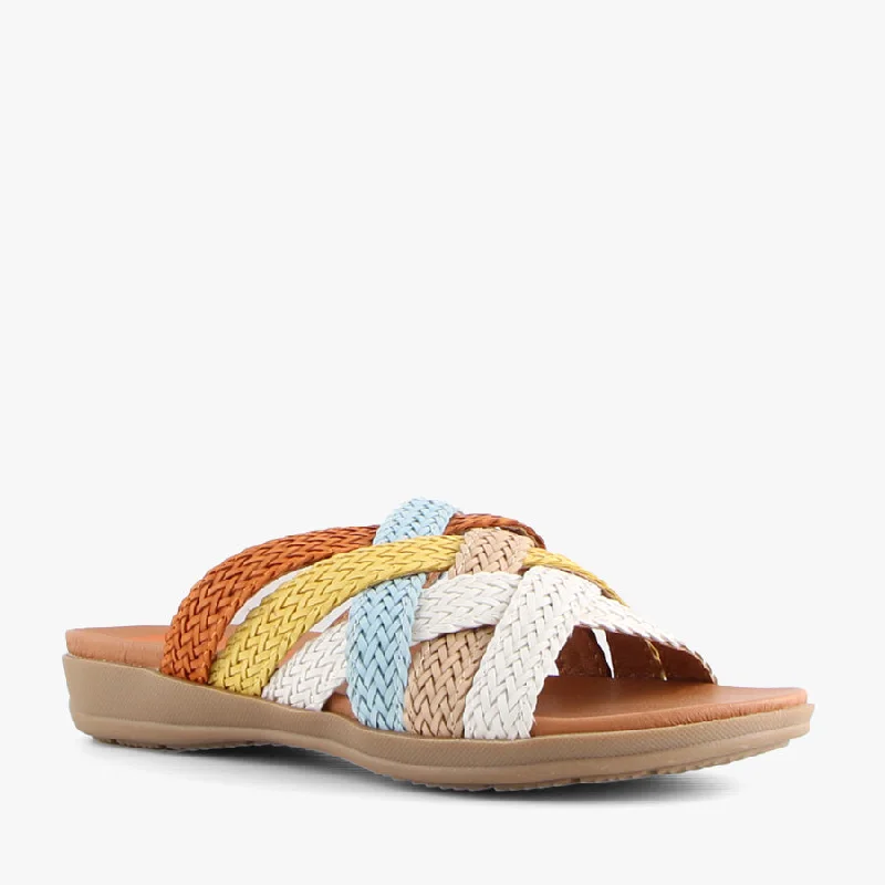 Stylish and supportive women's shoes for high archesIDA WHITE MULTI