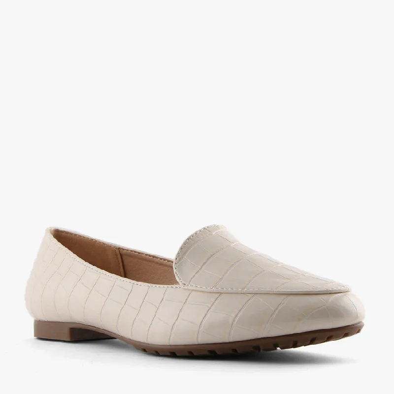 Chic and stylish women's shoes for cocktail partiesJERMAINE BEIGE CROC