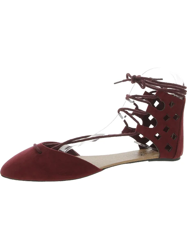 Chic and stylish women's shoes for cocktail partiesJusteen Womens Suede Ankle Ballet Flats Chic and stylish women's shoes for cocktail partiesJusteen Womens Suede Ankle Ballet Flats