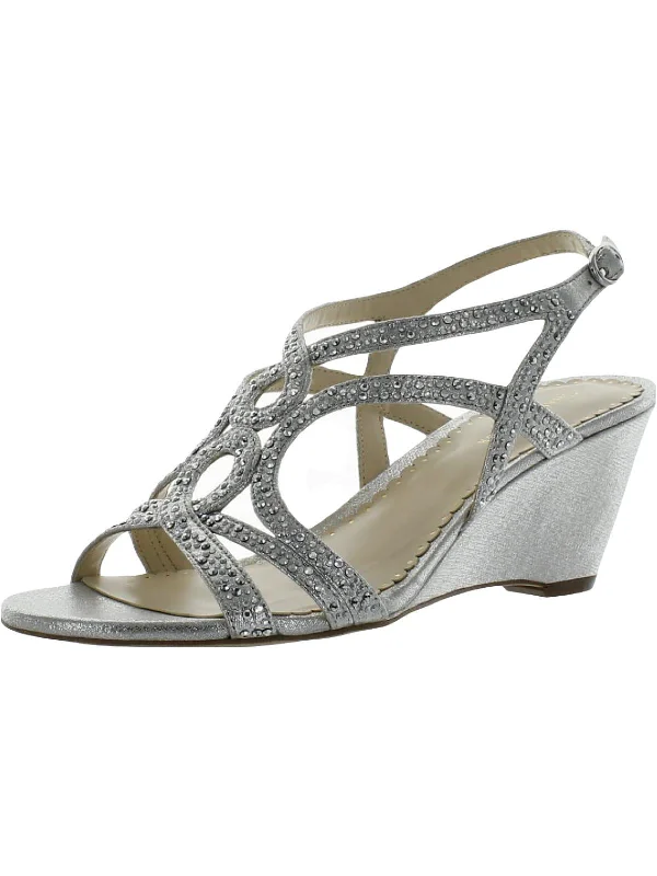 Exotic and bold women's shoe designsKelsah Womens Metallic Embellished Wedges