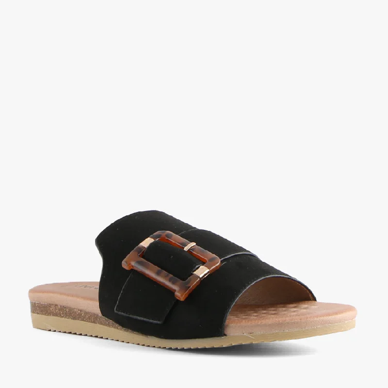 Versatile and stylish women's shoes for all occasions and seasonsKIVARI BLACK SUEDE