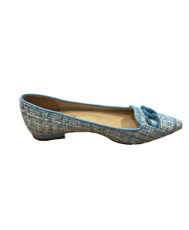 Sleek and modern women's footwear optionsLilah Loafers In Blue Tweed