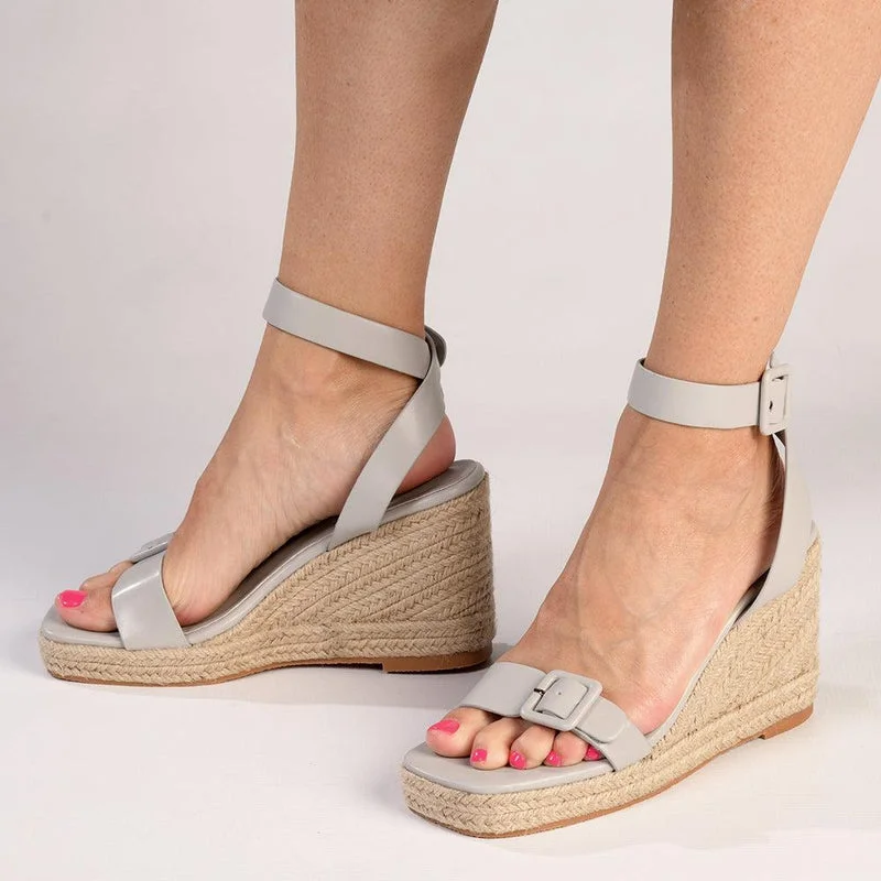 Fashion-forward and trendy women's shoe stylesMadison Annabella Espadrille Wedge - Grey Fashion-forward and trendy women's shoe stylesMadison Annabella Espadrille Wedge - Grey
