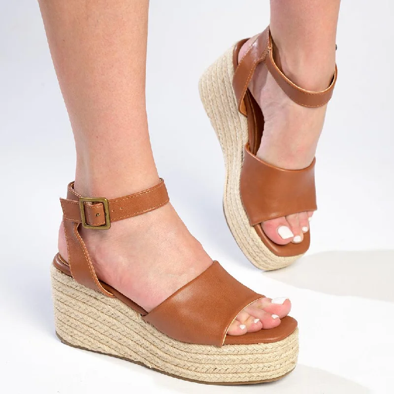 Stylish and comfortable women's shoes for long days at workMadison Lauren Espadrille Wedge Sandal - Tan Stylish and comfortable women's shoes for long days at workMadison Lauren Espadrille Wedge Sandal - Tan