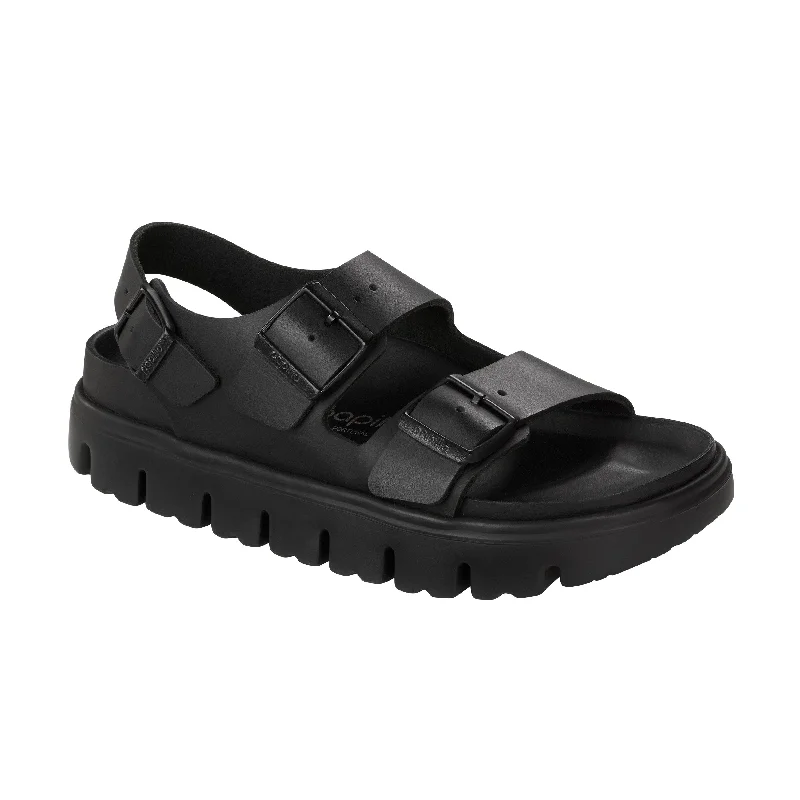Comfortable and supportive women's shoes for all-day wearMilano Chunky Exquisite Black Smooth Leather Comfortable and supportive women's shoes for all-day wearMilano Chunky Exquisite Black Smooth Leather