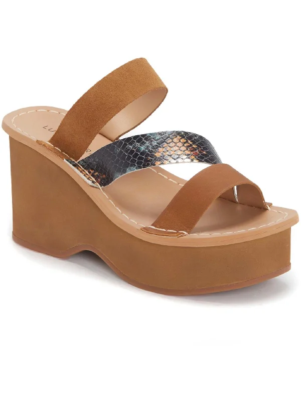 Elegant and sophisticated women's shoes for mature womenMimya Womens Leather Open Toe Wedge Sandals