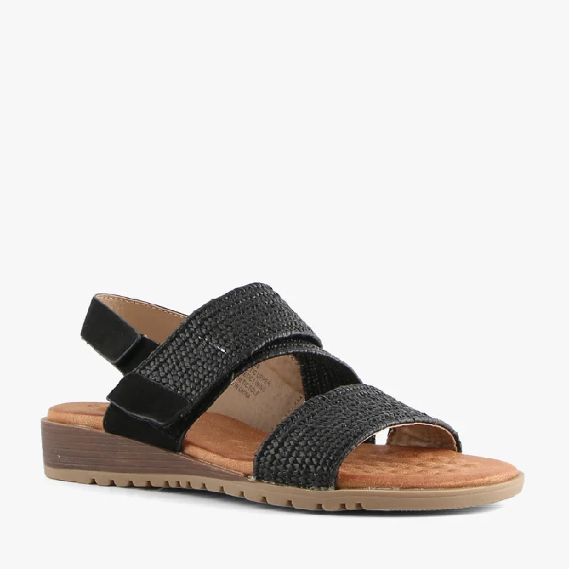 Warm and cozy women's shoes for winterMISS BLACK RAFFIA
