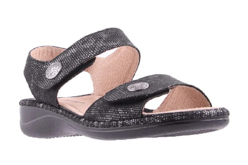 Elegant and sophisticated women's shoes for dinner datesMONTREAL BLACK METALIC