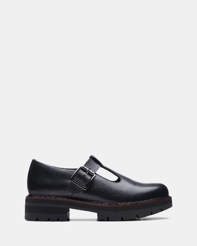 Flattering and figure-hugging women's footwearOrianna Bar Black Leather