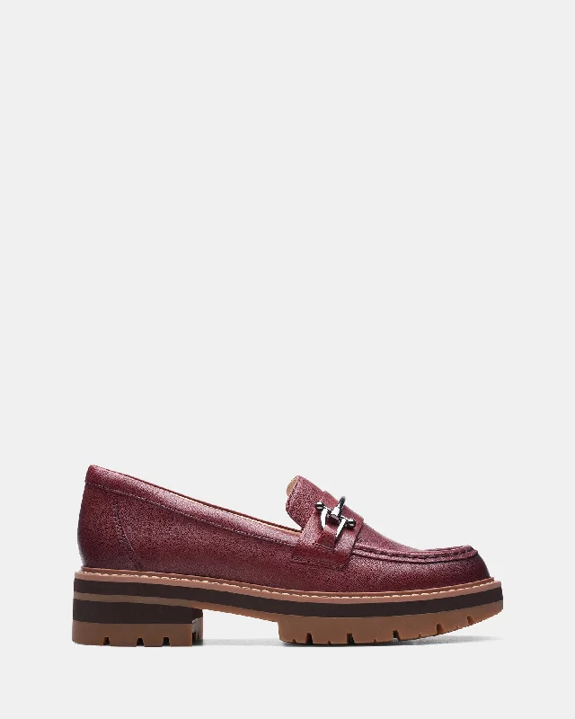 Luxurious and comfortable women's shoe options for special occasionsOrianna Bit Burgundy Leather