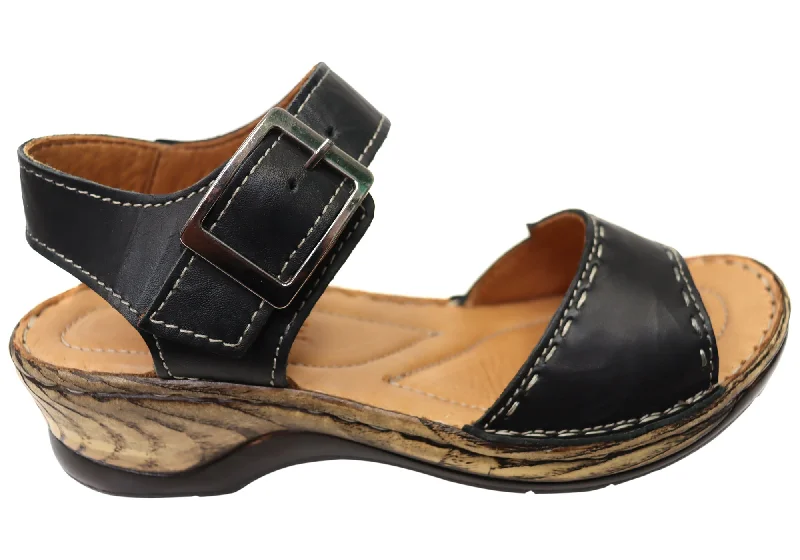 Chic and stylish women's shoes for graduation ceremoniesOrizonte Time Womens Comfortable European Leather Sandals