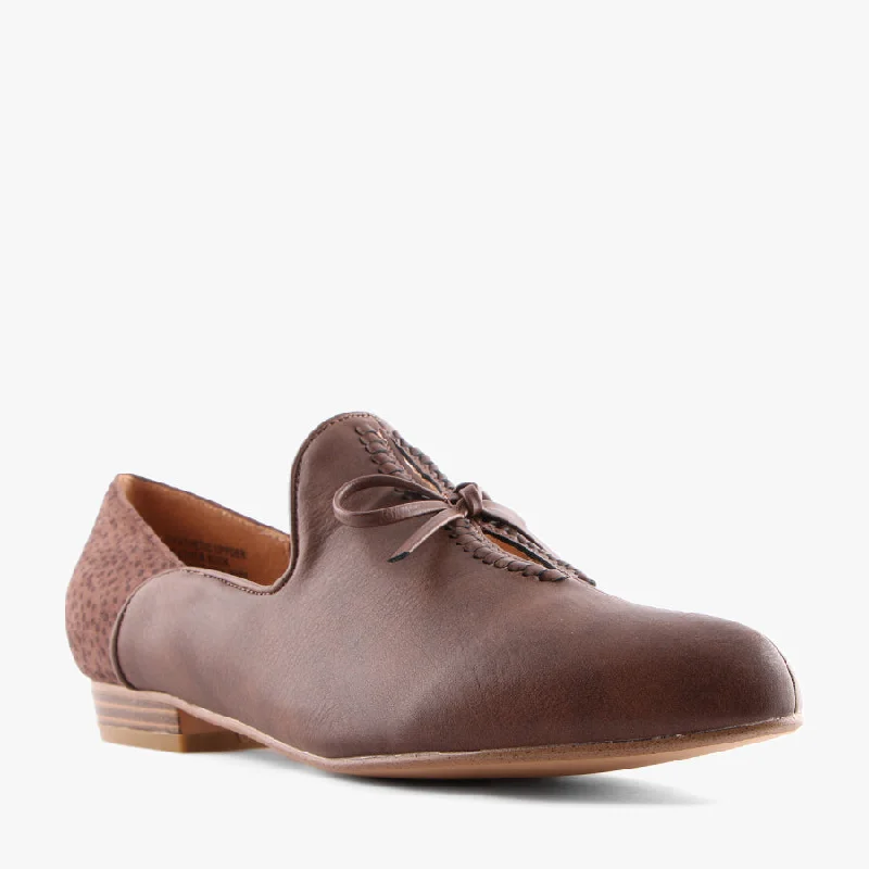 Elegant and classic women's shoes for prom nightPLANNER BROWN