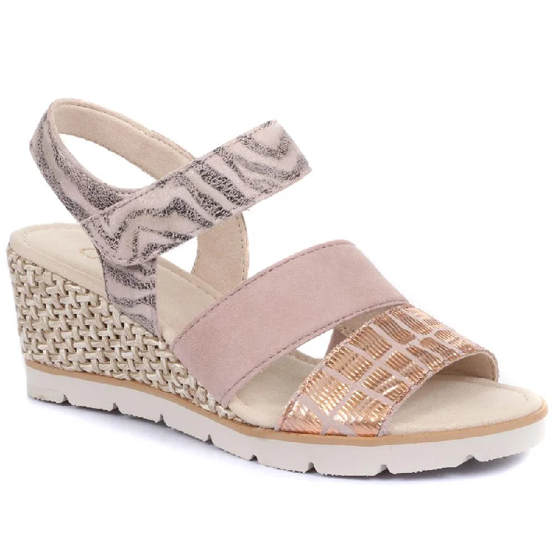Comfy and cozy women's shoes for loungingPoet Touch Fastening Wedge Sandals - GAB31533 / 317 982 Comfy and cozy women's shoes for loungingPoet Touch Fastening Wedge Sandals - GAB31533 / 317 982