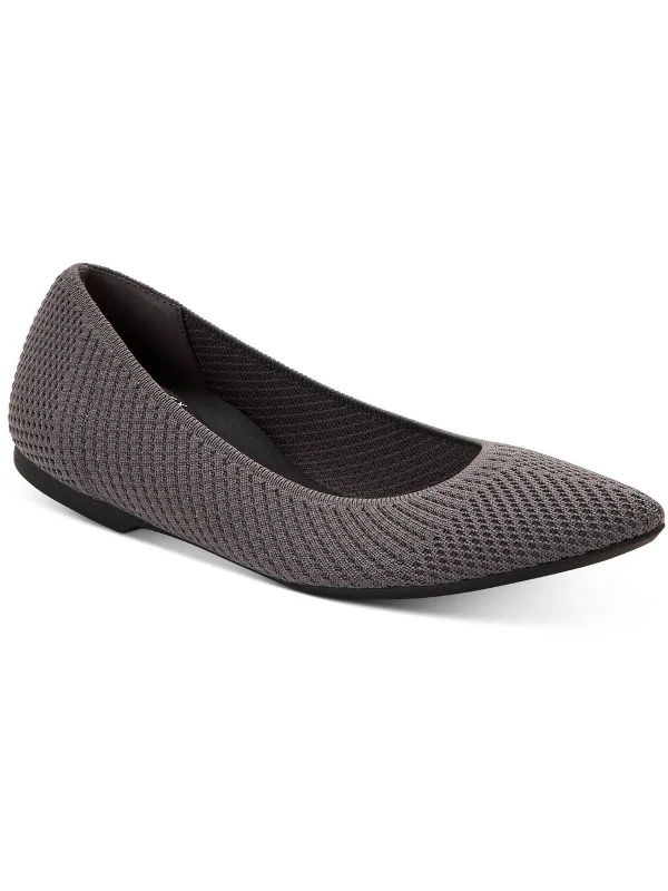 Fashion-forward and trendy women's shoe stylesPoppyy Womens Knit Geometric Pointed Toe Flats