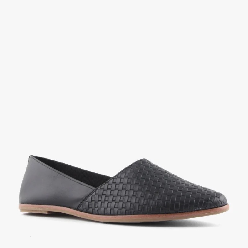 Elegant and sophisticated women's shoes for mature womenREVAMI BLACK WEAVE